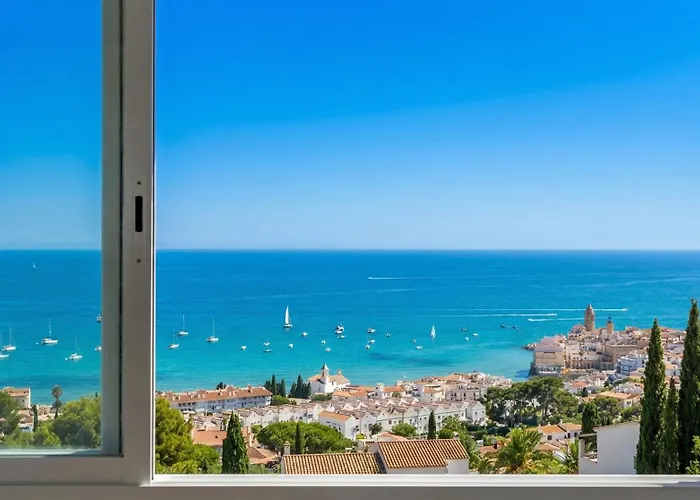 Altavista Amazing View South Oriented Calm Area Ac 2 Minutes Drive And 18 Minutes Walk * 锡切斯